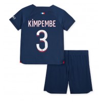 Dres Paris Saint-Germain Presnel Kimpembe #3 Domáci pre deti 2023-24 Krátky Rukáv (+ trenírky)